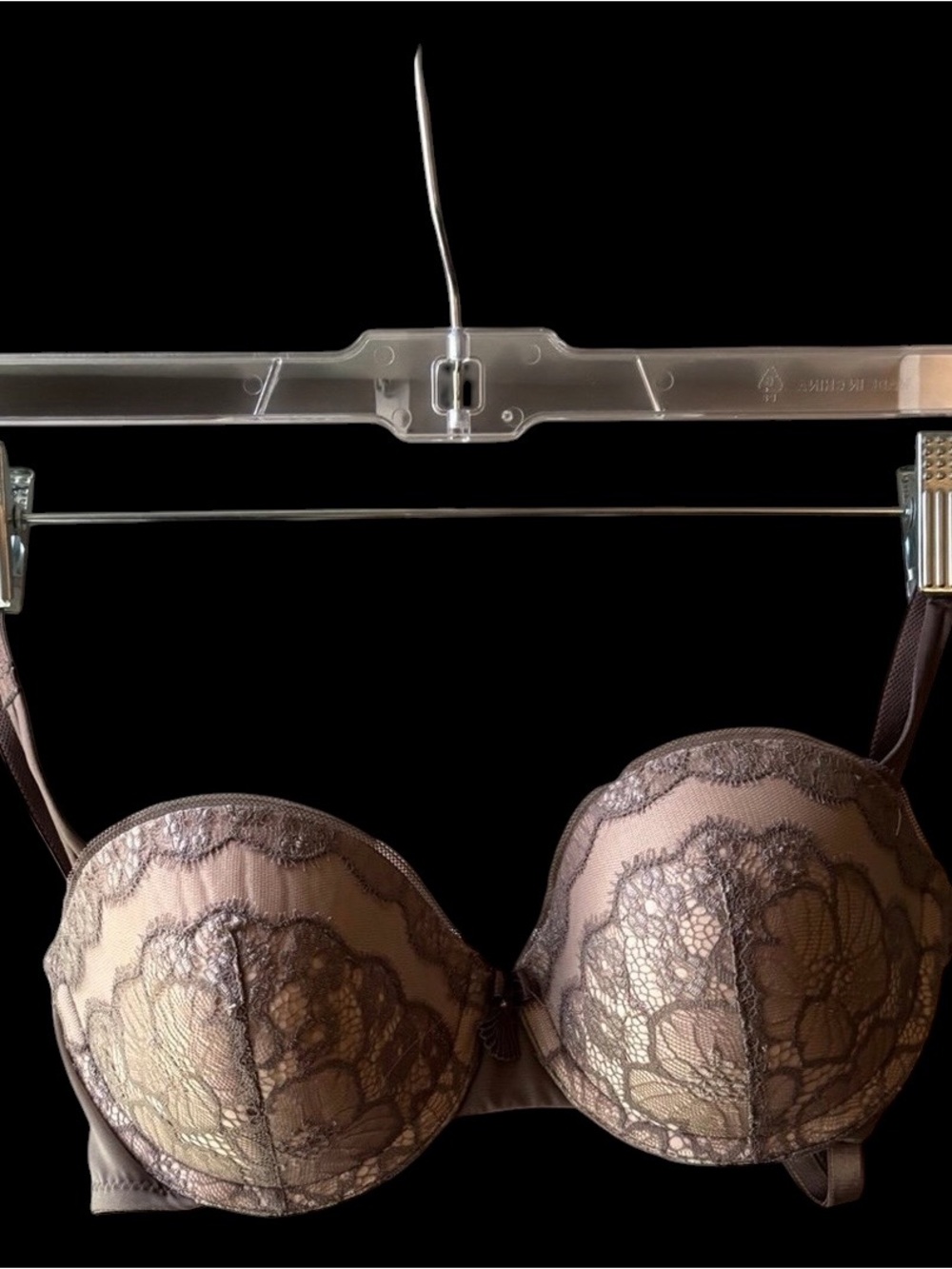 Wacoal Lace Underwire Bra in Taupe and Brown